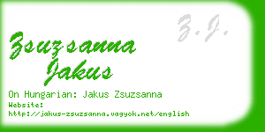 zsuzsanna jakus business card